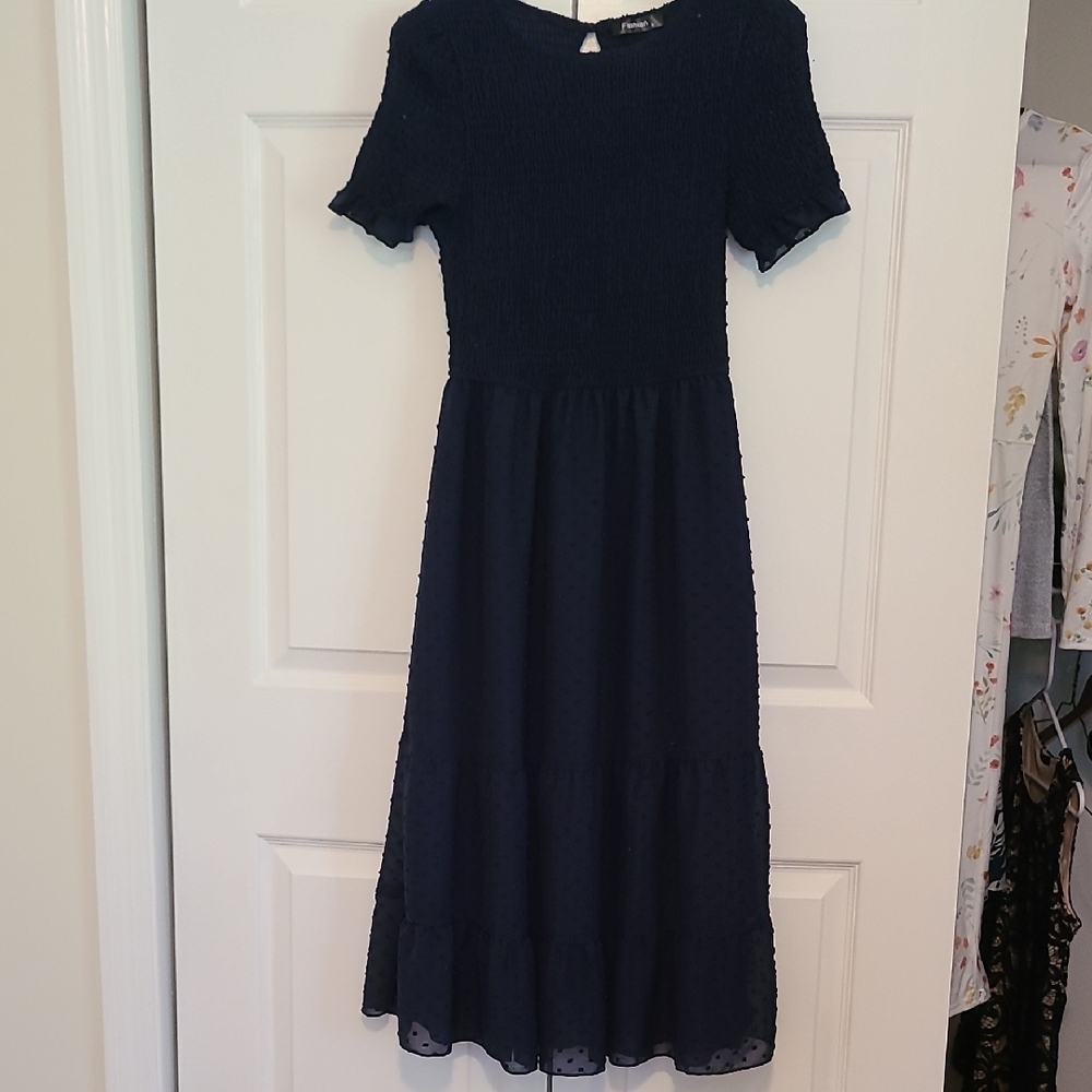 Elegant Navy Blue Dress